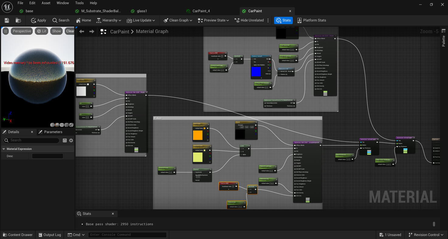Creat Substrate shader for car paint