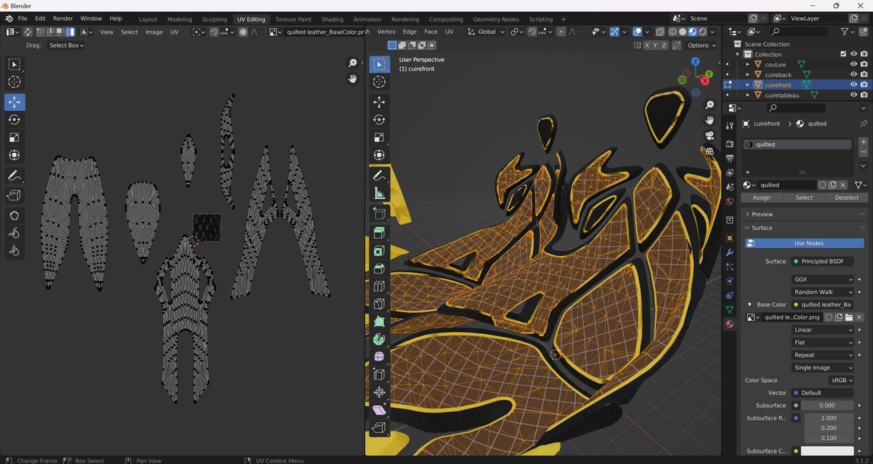 UV mapping on Blender