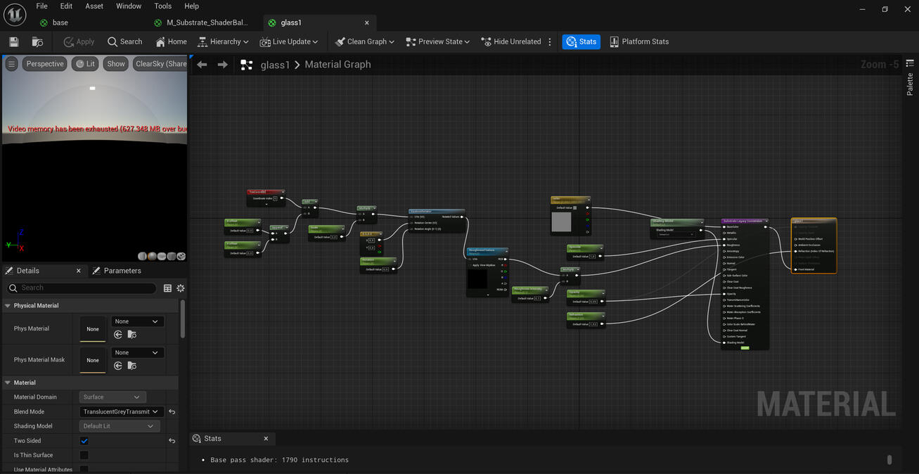 Creat basic glass shader