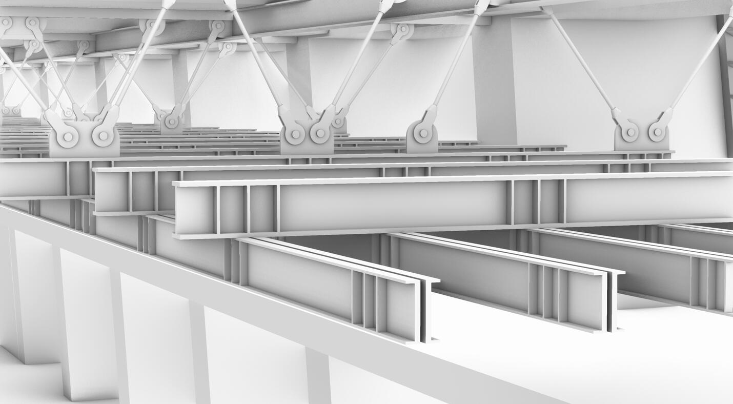 Metal framing detail